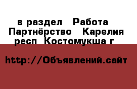  в раздел : Работа » Партнёрство . Карелия респ.,Костомукша г.